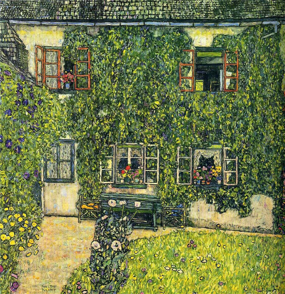 The House of Guardaboschi - Gustav Klimt - 1912, A4 Poster Print
