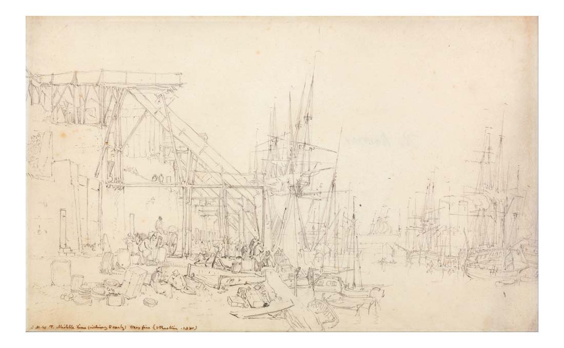 The Hurries, Coal Boats Loading, North Shields, 1795 by John Mallord William Turner RA