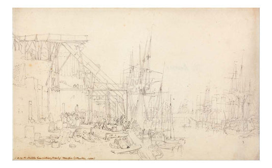 The Hurries, Coal Boats Loading, North Shields, 1795 by John Mallord William Turner RA