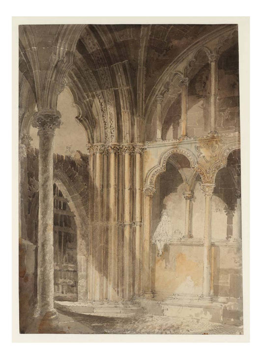 The Interior of the Galilee Porch, Ely Cathedral, 1794 by John Mallord William Turner RA