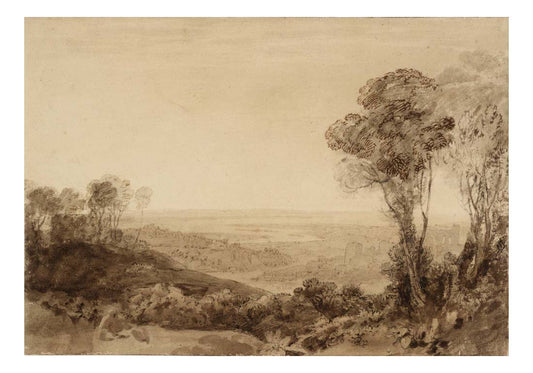 The Junction of the Severn and the Wye, 1806 by John Mallord William Turner RA, 12x8"(A4) Poster