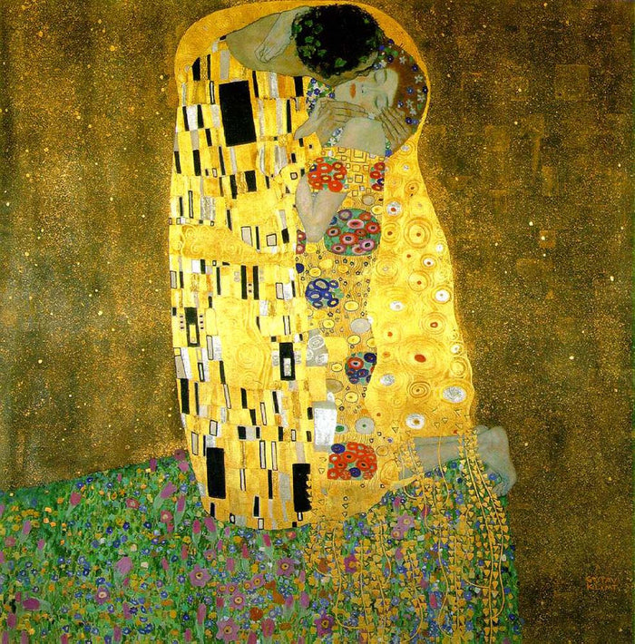 The Kiss - Gustav Klimt - 1907-1908, A4 Poster Print
