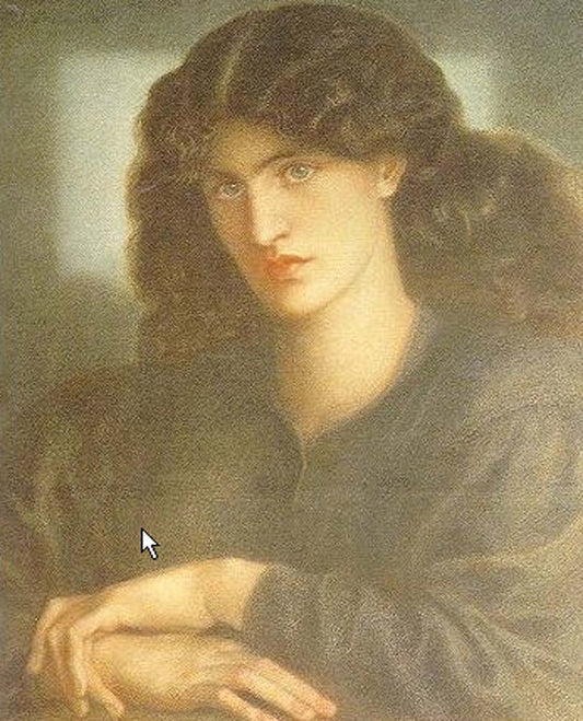 The Lady of Pity, 1870 by Dante Gabriel Rossetti, pre-Raphaelite artist, 16x12" (A3) Poster