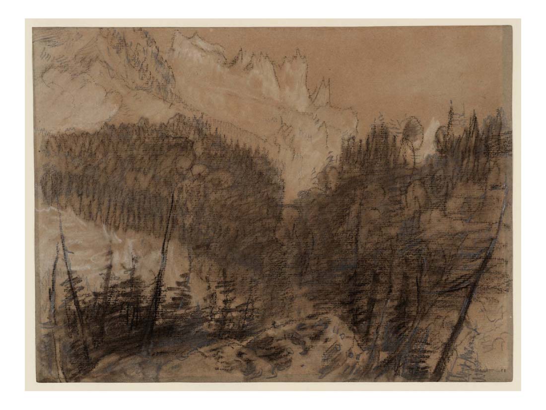 The Lower Glacier, Grindelwald, with the Eiger, 1802 by John Mallord William Turner RA, 12x8"(A4) Poster