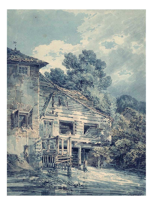 The Old Water Mill, 1794 by John Mallord William Turner RA, 12x8"(A4) Poster