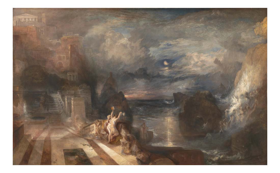 The Parting of Hero and Leander by John Mallord William Turner RA, 12x8"(A4) Poster