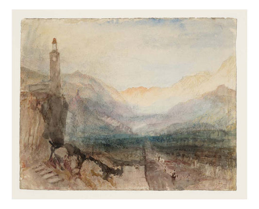 The Pass of the Splugen, 1841-42 by John Mallord William Turner RA, 12x8"(A4) Poster