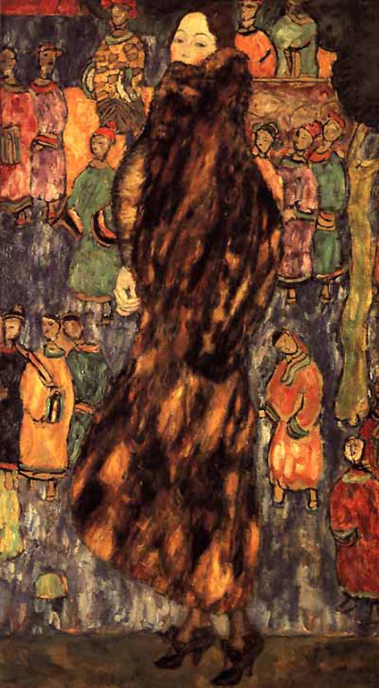 The Polecat Fur - Gustav Klimt - 1916-1918, 16x12" (A3) Poster Print