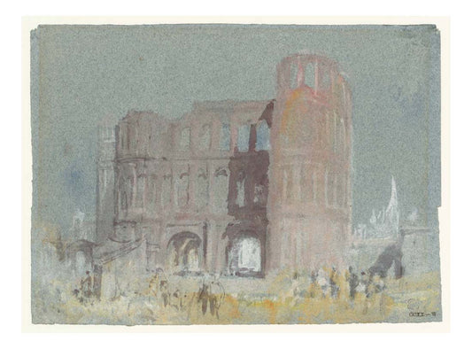The Porta Nigra, Trier, 1839 by John Mallord William Turner RA, 12x8"(A4) Poster