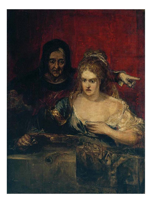 The Procuress, Judith with the Head of Holofernes, 1828 by John Mallord William Turner RA, 12x8"(A4) Poster