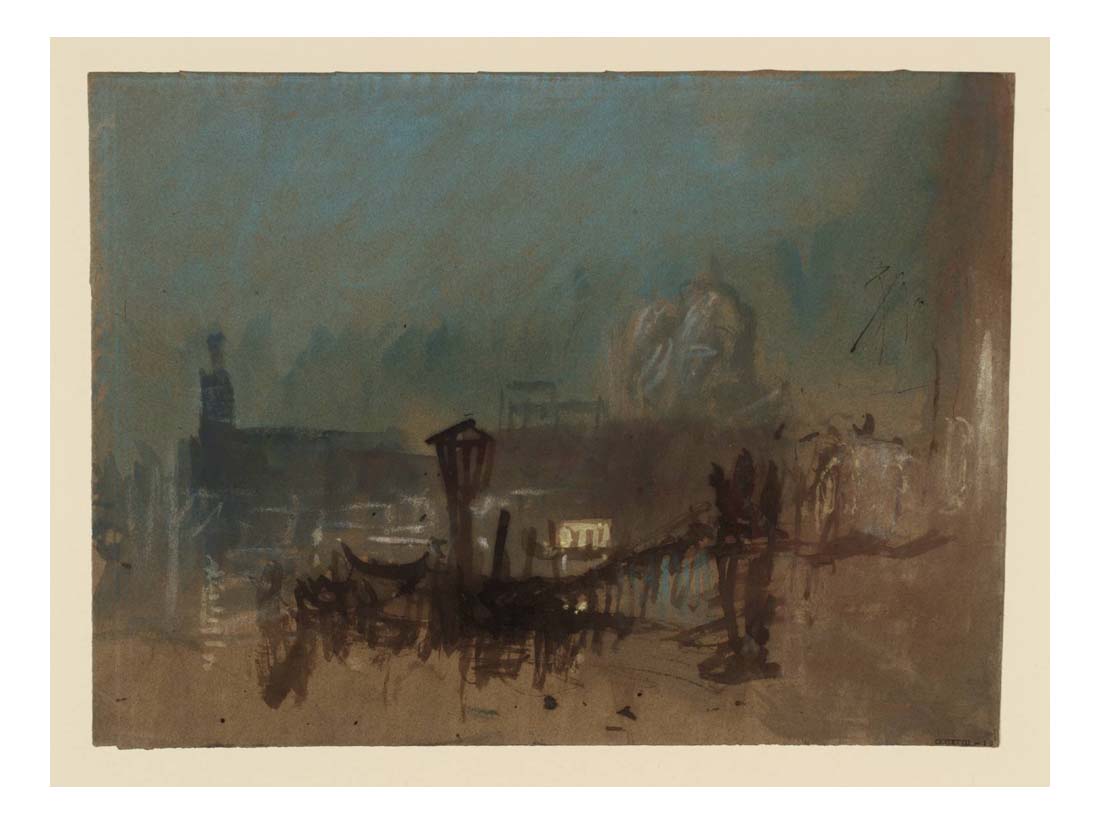 The Punta della Dogana, with Santa Maria della Salute, from the Traghetto del Ridotto, 1840 by John Mallord William Turner RA, 12x8"(A4) Poster