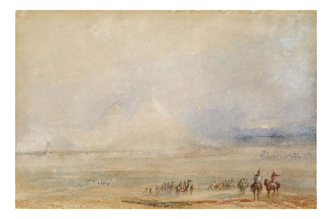 The Pyramids at Gizeh, 1832 by John Mallord William Turner RA