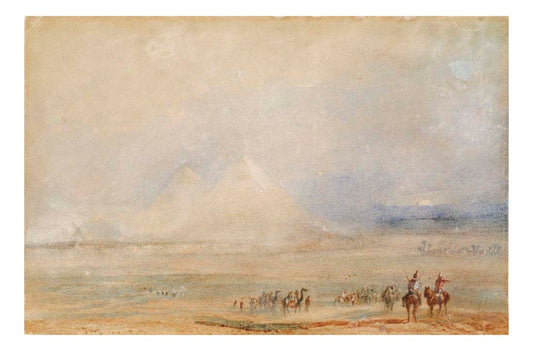 The Pyramids at Gizeh, 1832 by John Mallord William Turner RA