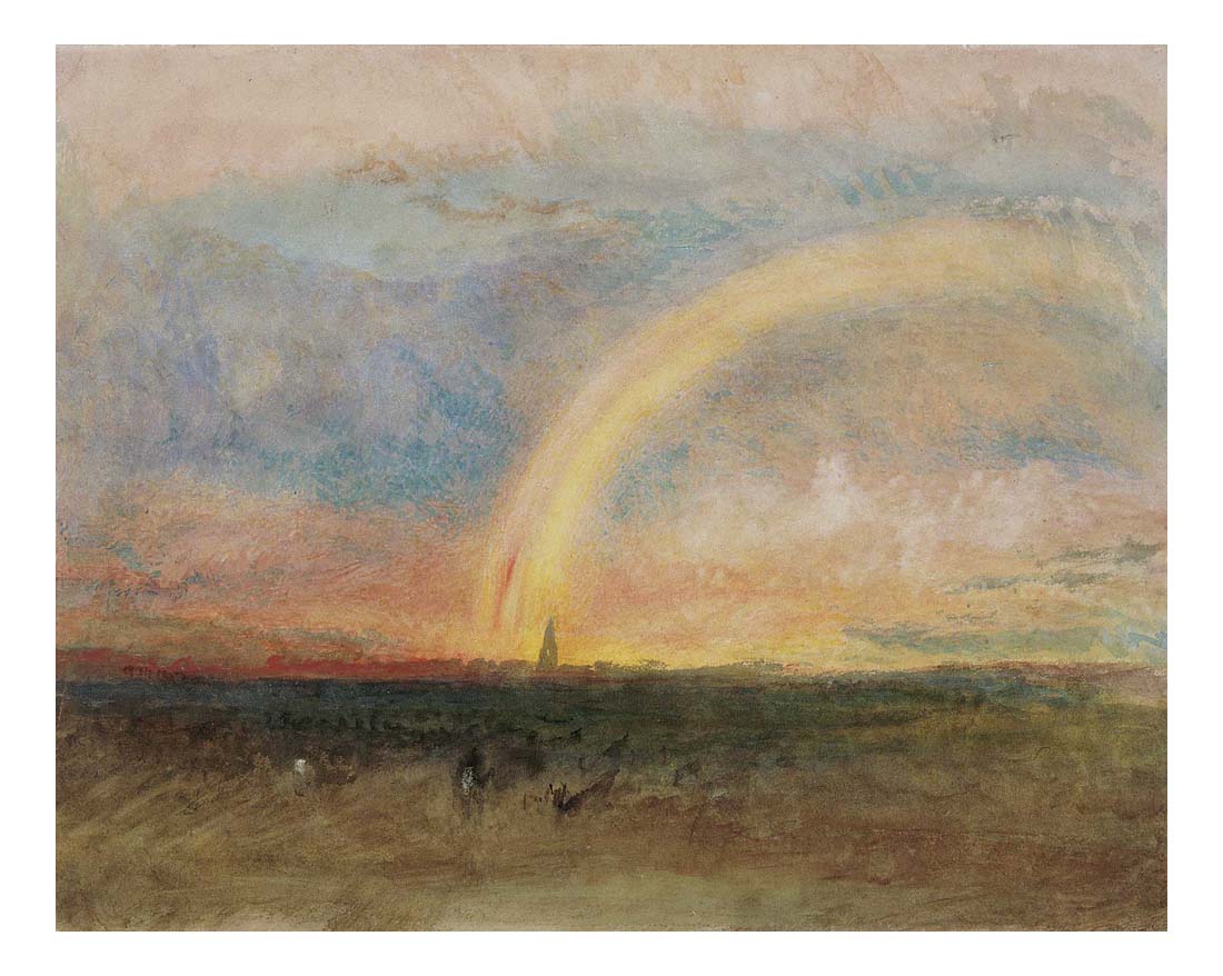 The Rainbow, 1835 by John Mallord William Turner RA, 12x8"(A4) Poster