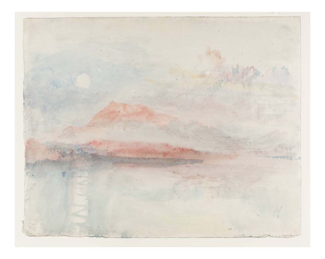 The Rigi with the Rising Moon, 1841-44 by John Mallord William Turner RA