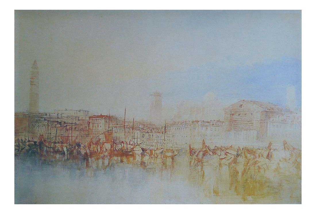 The River Esclavons, 1840 by John Mallord William Turner RA, 12x8"(A4) Poster
