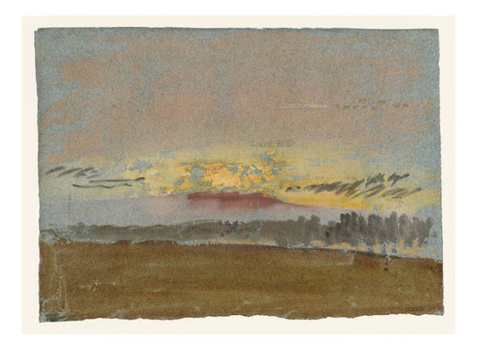The Setting Sun over Petworth Park, 1827 by John Mallord William Turner RA