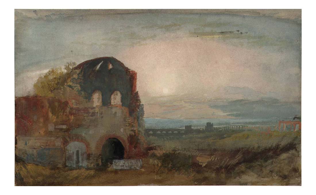 The So-Called Temple of Minerva Medica, Rome, at Sunset, 1819 by John Mallord William Turner RA, 12x8"(A4) Poster