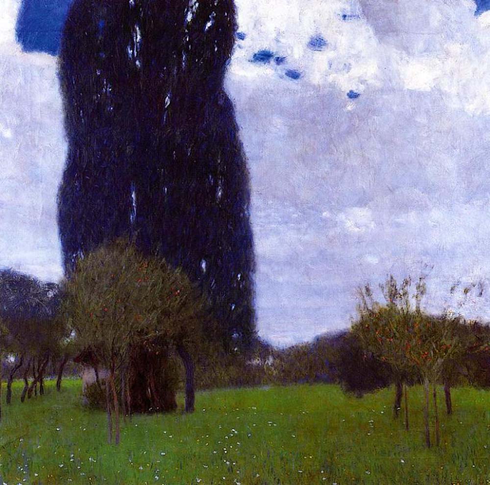 The Tall Poplar Trees II - Gustav Klimt - 1900, A4 Poster Print