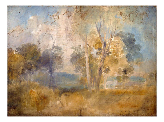 The Thames Glimpsed between Trees, possibly at Kew Bridge, 1806-07 by John Mallord William Turner RA, 12x8"(A4) Poster