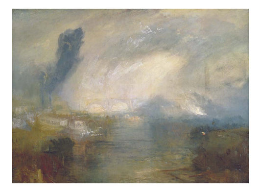 The Thames above Waterloo Bridge, 1830-35 by John Mallord William Turner RA, 12x8"(A4) Poster