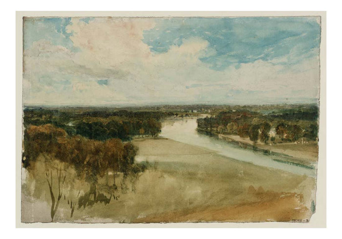 The Thames from Richmond Hill, 1815 by John Mallord William Turner RA, 12x8