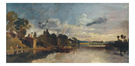 The Thames near Walton Bridges, 1805 by John Mallord William Turner RA, 12x8"(A4) Poster