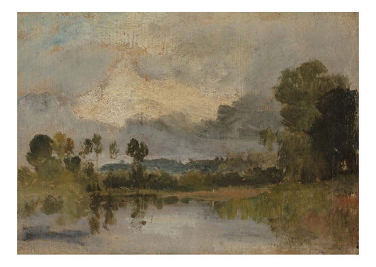 The Thames near Windsor, 1807 by John Mallord William Turner RA, 12x8"(A4) Poster