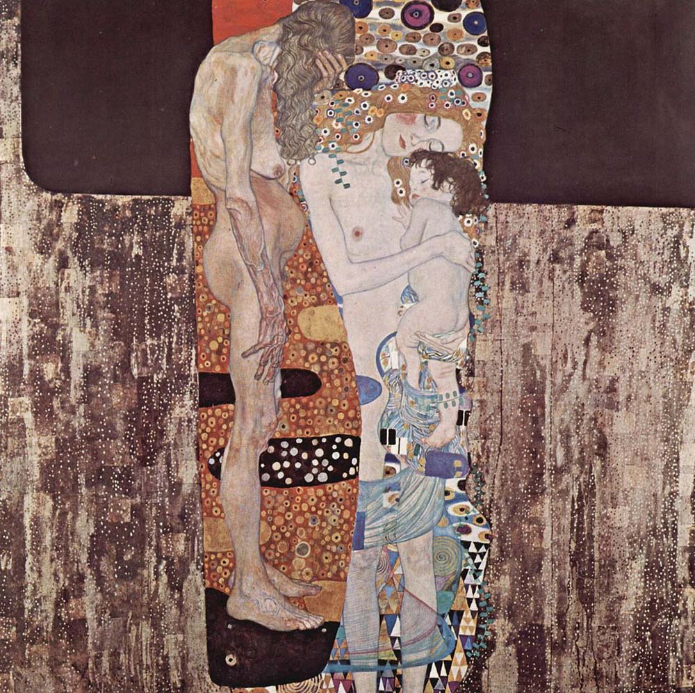 The Three Ages of Woman - Gustav Klimt - 1905, 16x12" (A3) Poster Print