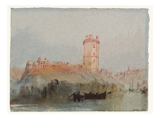 The Tower at Oudon, 1826-28 by John Mallord William Turner RA, 12x8"(A4) Poster