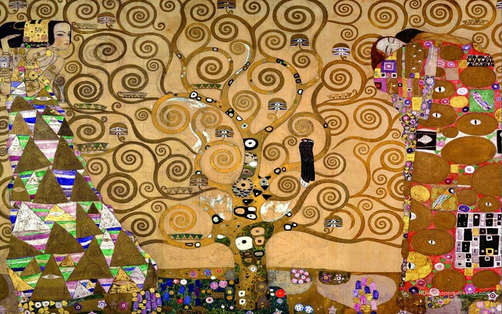 The Tree of Life - Gustav Klimt - circa 1909, A4 Poster Print