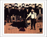 The Trial of John Brown, 1942 by Horace Pippin, Classic African American artwork, 16x12" (A3) Poster Print