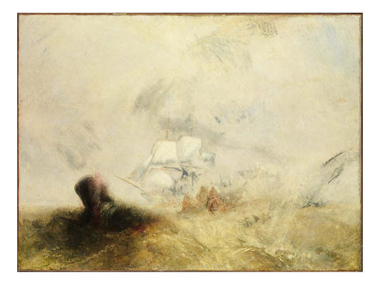 The Whale Ship, 1845 by John Mallord William Turner RA, 12x8"(A4) Poster