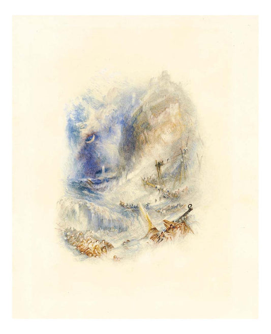 The Wreck by John Mallord William Turner RA, 12x8"(A4) Poster