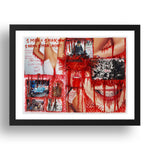 Thomas Hirschhorn: Series 1 Man=1 Man (2), modernist artwork, A3 Size Reproduction Poster Print in 17x13" Black Frame