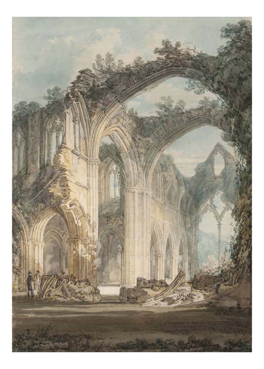 Tintern Abbey, The Crossing and Chancel, Looking towards the East Window, 1794 by John Mallord William Turner RA
