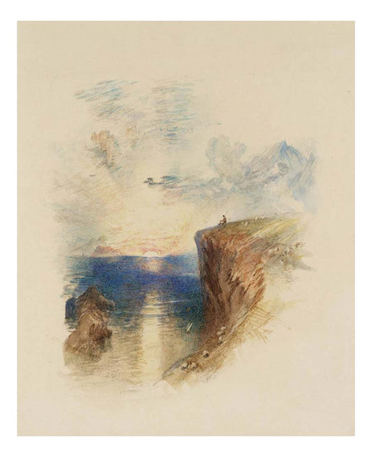 Tornaro, for Rogers's 'Poems', 1830-32 by John Mallord William Turner RA, 12x8"(A4) Poster