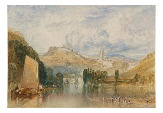 Totnes, on the River Dart, 1824 by John Mallord William Turner RA, 12x8"(A4) Poster
