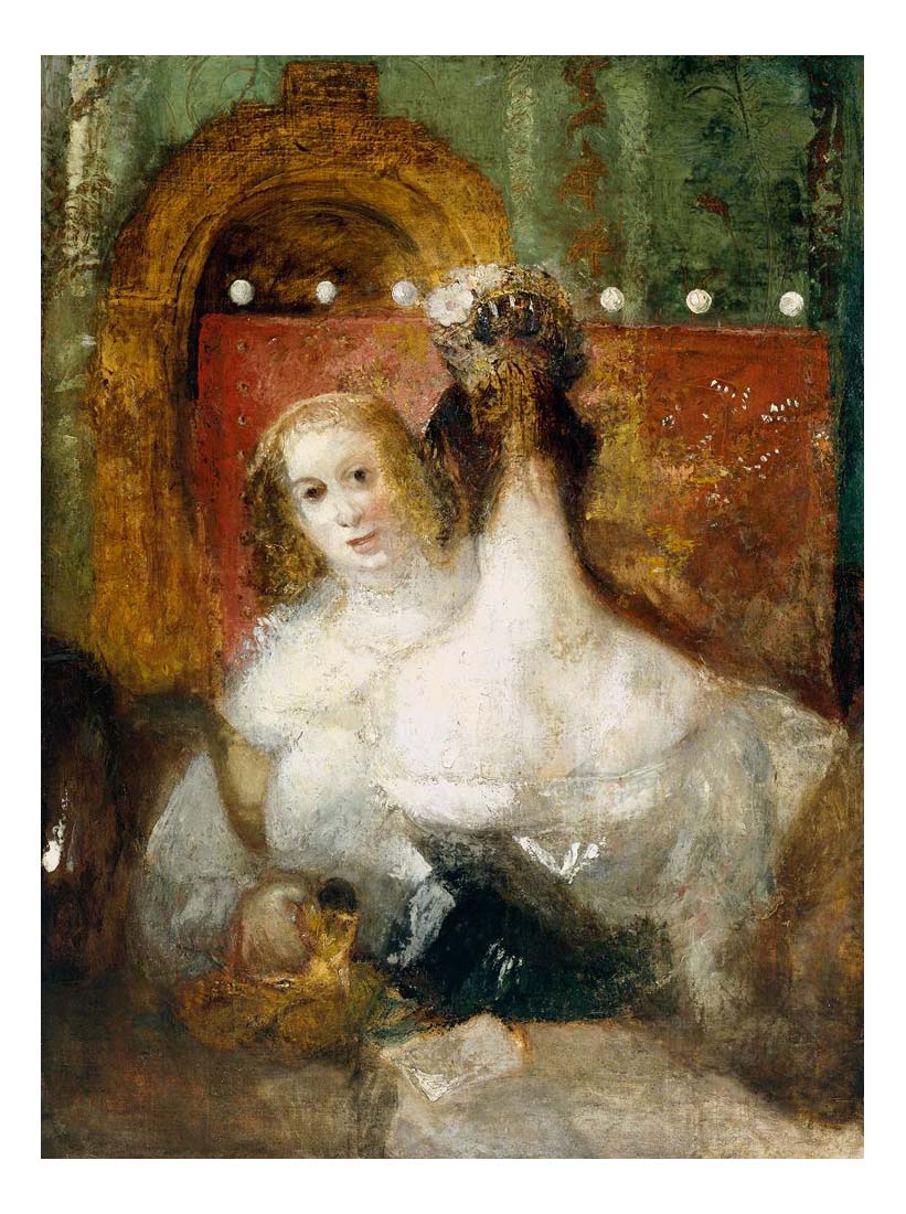 Two Women with a Letter, 1830 by John Mallord William Turner RA, 12x8"(A4) Poster