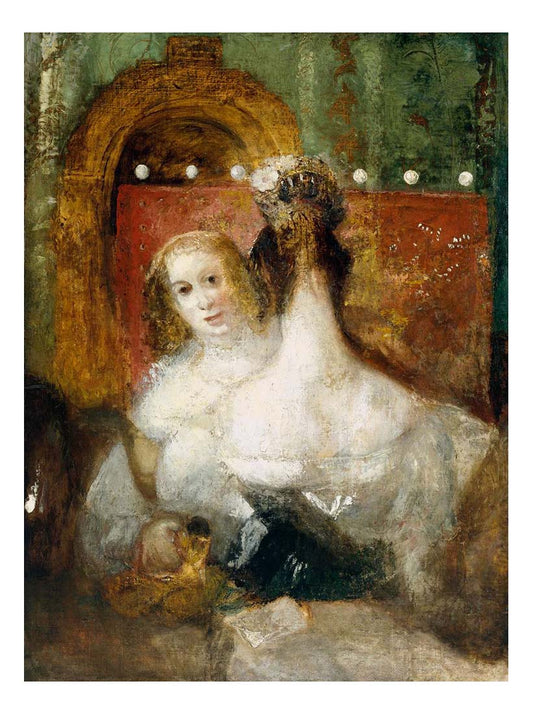 Two Women with a Letter, 1830 by John Mallord William Turner RA, 12x8"(A4) Poster