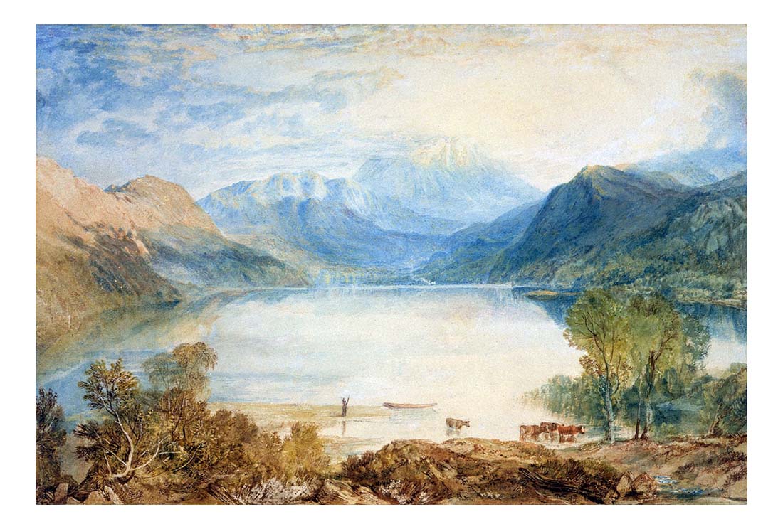 Ullswater Lake from Gowbarrow Park, Cumberland, 1815 by John Mallord William Turner RA