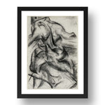 Umberto Boccioni: Muscular Dynamism, modernist artwork, A3 Size Reproduction Poster Print in 17x13" Black Frame