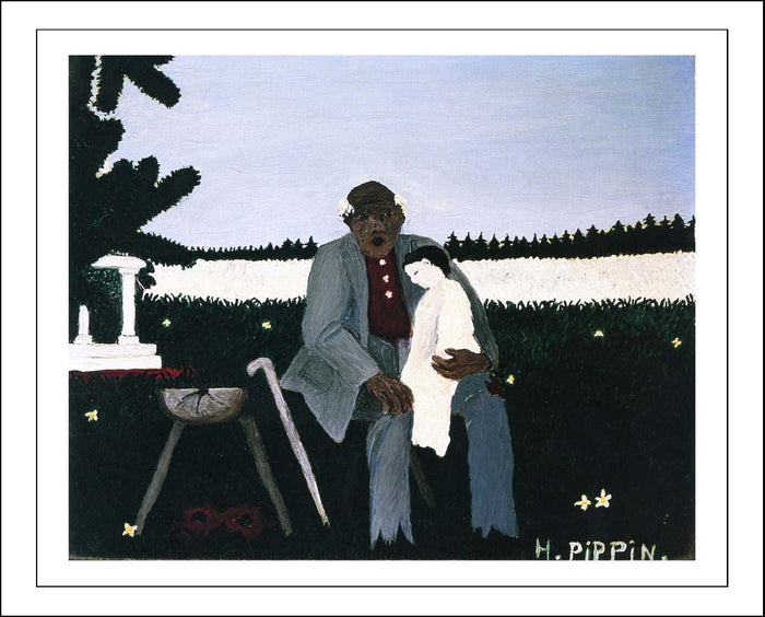 Uncle Tom 1944 by Horace Pippin, Classic African American artwork, 16x12