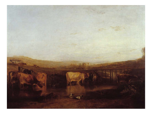 Union of the Thames and Isis (Dorchester Mead, Oxfordshire) by John Mallord William Turner RA, 12x8"(A4) Poster