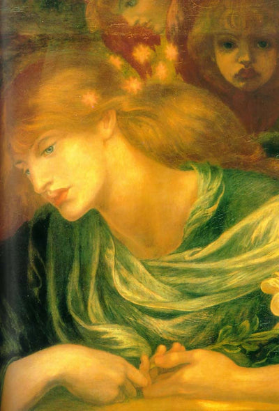 Unknown by Dante Gabriel Rossetti, pre-Raphaelite artist, 16x12" (A3) Poster