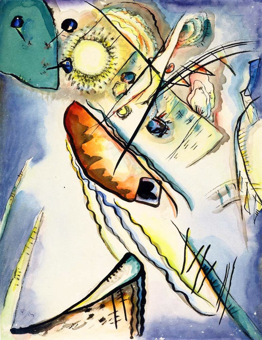 Untitled - Wassily Kandinsky -1916 by Wassily Kandinsky, 16x12"(A3) Poster Print