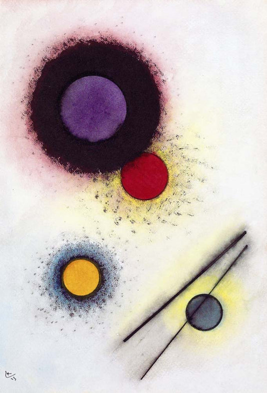 Untitled - Wassily Kandinsky -1923 by Wassily Kandinsky, 12x8"(A4) Poster Print