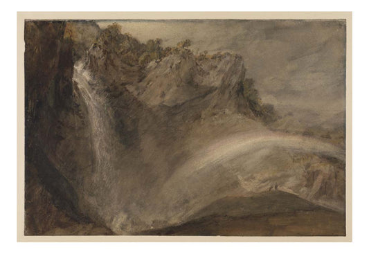Upper Falls of the Reichenbach, 1802 by John Mallord William Turner RA, 12x8"(A4) Poster