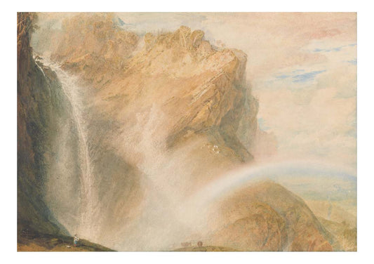 Upper Falls of the Reichenbach, 1810 by John Mallord William Turner RA, 12x8"(A4) Poster