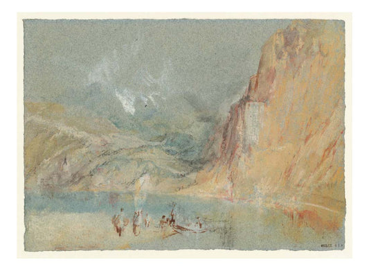 Urzig and the Hermitage on the Michaelslei, 1839 by John Mallord William Turner RA, 12x8"(A4) Poster